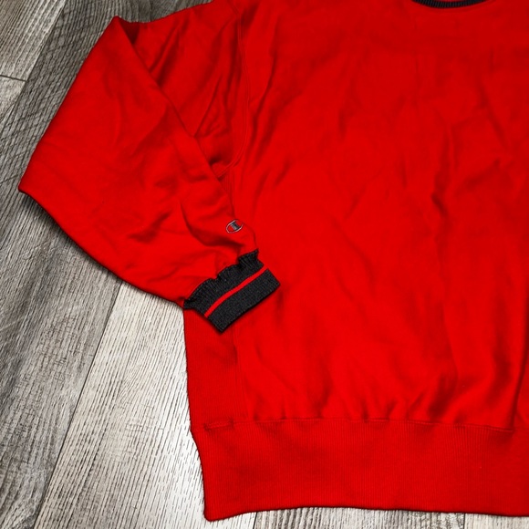 VINTAGE CHAMPION NBA SEATTLE SUPERSONICS ORBIT crewneck red gray sweatshirt - Picture 3 of 8